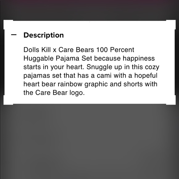 DOLLS KILL x Care Bears PAJAMAS - Picture 5 of 5